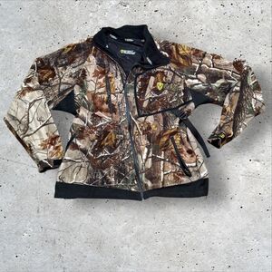ScentBlocker Hunting Jacket Men’s XL Realtree Camo Fleece Full Zip Scent Control